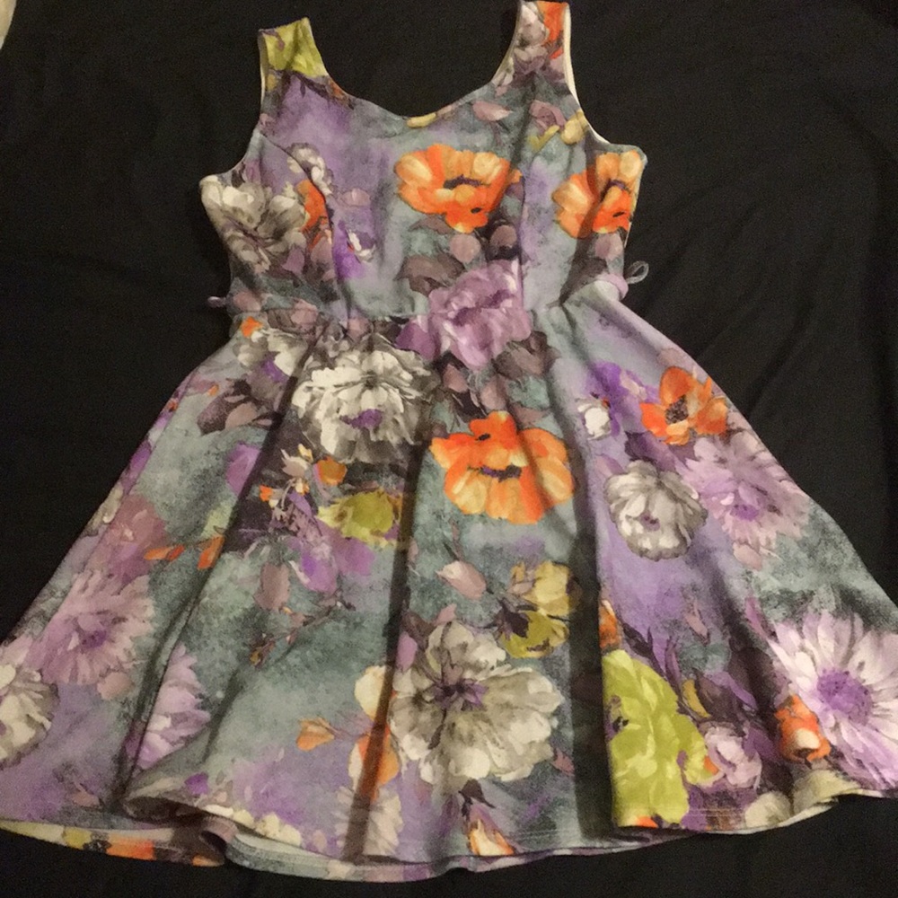 Floral print sun dress